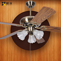 Fan Lamp,European style,Leaves,living room,Iron