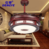 Ceiling Lamp,Chinese style,Rosewood,Intelligence,frequency conversion,positive and negative,Invisible