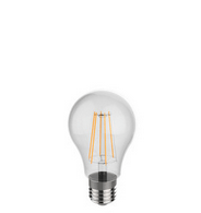 LED Bulb,simple,transparent,A60,indoor,Tungsten filament