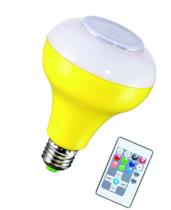 5W, White, Red, Green, Yellow, Updated Version, Bluetooth Music Light Bulb