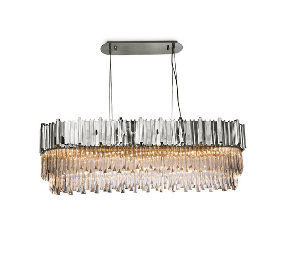 Chandelier,modern,crystal,square,silvery