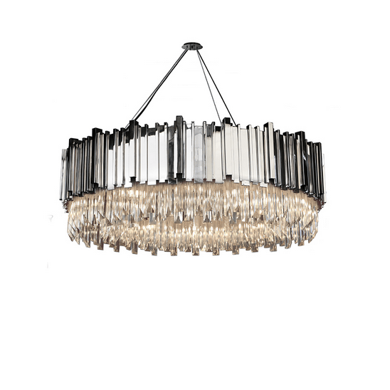 Chandelier,modern,crystal,circular,Dark