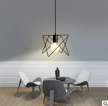 Chandelier,personality,Three head,Industrial wind,LED,Study
