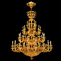 Masatiro French all brass -61088-5+10+16+1 chandelier candle light