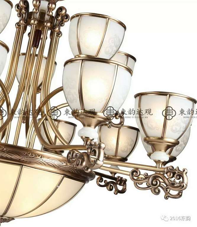 Dongyun Daguan,P9011 modern brass interior new Chinese Chandelier