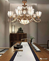 Dongyun Daguan,P9016 indoor copper color new Chinese Chandelier