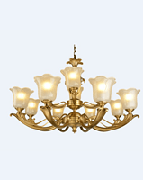 European-style,indoor,glass,crystal chandelier lamp