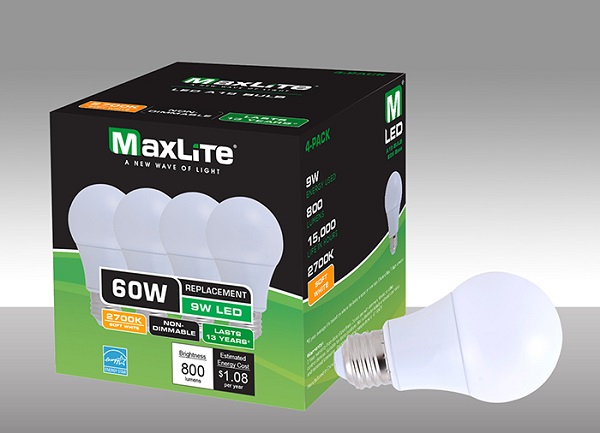 MaxLite Offers 60W Equivalent LED Lamp