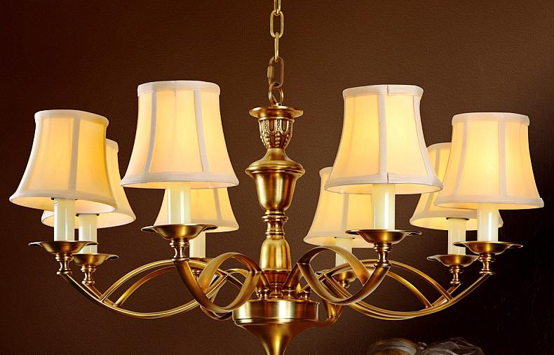 Introduction to Low-key and Luxurious European-style All-Copper Chandelier
