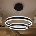 Chandelier,Simple,circular,indoor,black and white