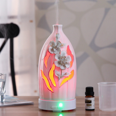 Night Light,ceramics,Aromatherapy lamp,Intelligence,humidification,modern,Hollow,marquetry