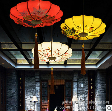 Chandelier,Neo-Chinese style,Hand,archaize,Teahouse