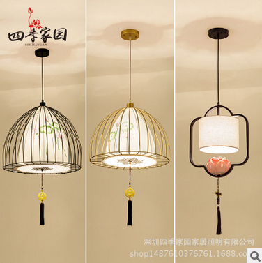 Chandelier,Neo-Chinese style,personality,bird,Study