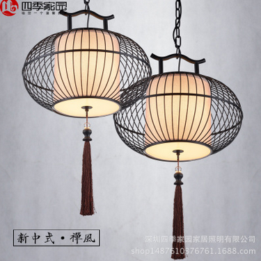 Chandelier,Neo-Chinese style,modern,Iron,Teahouse