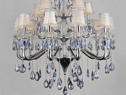 Meroni,modern interior glass, steel Chandelier