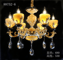 Huanglong jade crystal chandelier