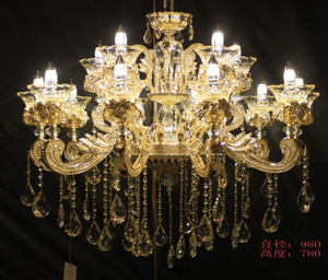 Huanglong jade crystal chandelier