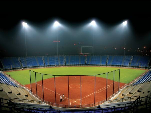 The Led Lighting Equipment Of The Volleyball Court