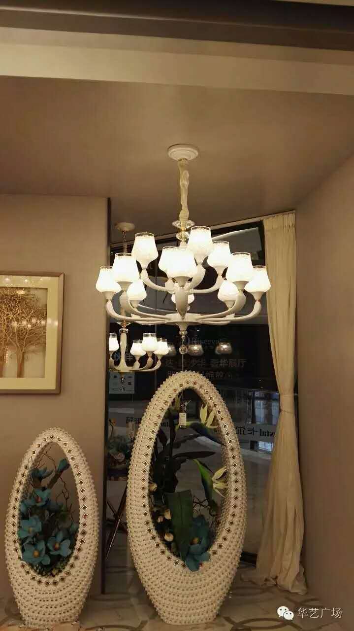 Kaersite, modern interior gold-plated Glass Chandelier