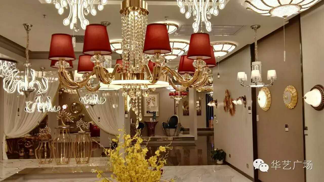 Kaersite,modern interior gold-plated glass chandelier red