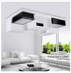 Trend,personality led, ceiling lamp, living room lamp, bedroom lamp, ceiling lamp, living room lamp, square rectangle
