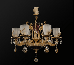 JUNOMY,modern European style indoor 21227-6 pass, 2 Chandelier