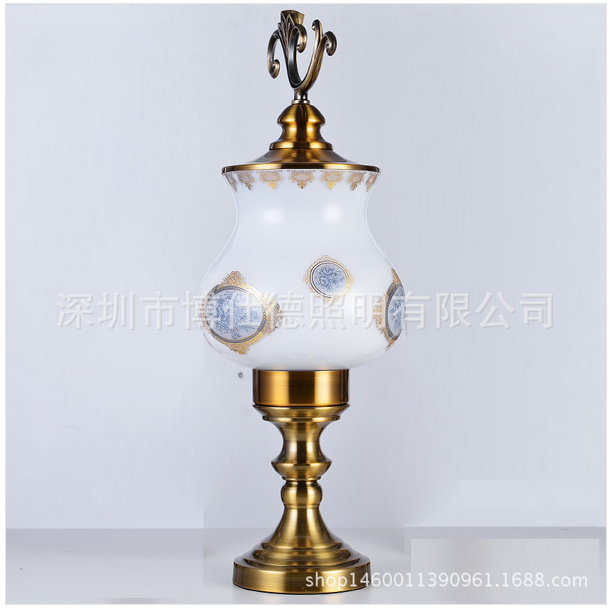 Tina,Modern interior ceramic gold-plated ZH0150D craft table lamp