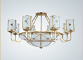 Nervd,modern interior P0013-14A glass steel Chandelier