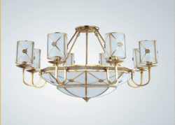 Nervd,modern interior P0013-14A glass steel Chandelier