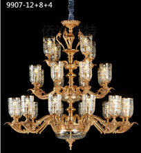 Georgesartre,modern interior brass color 9907-12+8+4 Chandelier