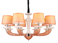 Starry Night modern interior, KX9053/8, orange, glass chandelier