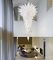 Boshimmer modern interior white glass chandelier