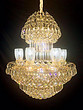 Mole Lighting, European style luxury crystal chandelier, S gold restaurant, crystal lamp