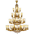 Hongrong Lighting,All imports of copper flange emperor style Spanish marble style Chandelier