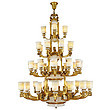 Hongrong Lighting,All imports of copper flange emperor style Spanish marble style Chandelier