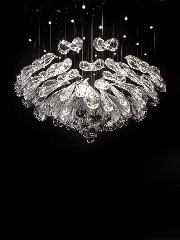 Puyu the modern interior decorative chandelier MT1026 white jade