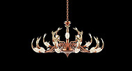 Qilang  17030070(fish Yue) modern interior glass chandelier