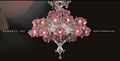 Qilang MOOLLONA series of red roses  modern Chandelier