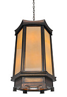 Baohui Modern interior glass, wood, the Imperial Palace lamp, pendant lamp