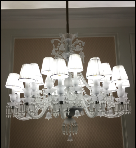 ART LAMP Modern interior white crystal chandelier