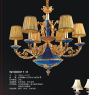 Vinadi modern interior WND6011-6 blue gilt Chandelier