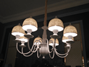 Yizhongyi 9260--8 pure hand white relief ceramic lampshade Pendant