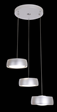 Yunqi modern interior minimalist light white Silver Chandelier