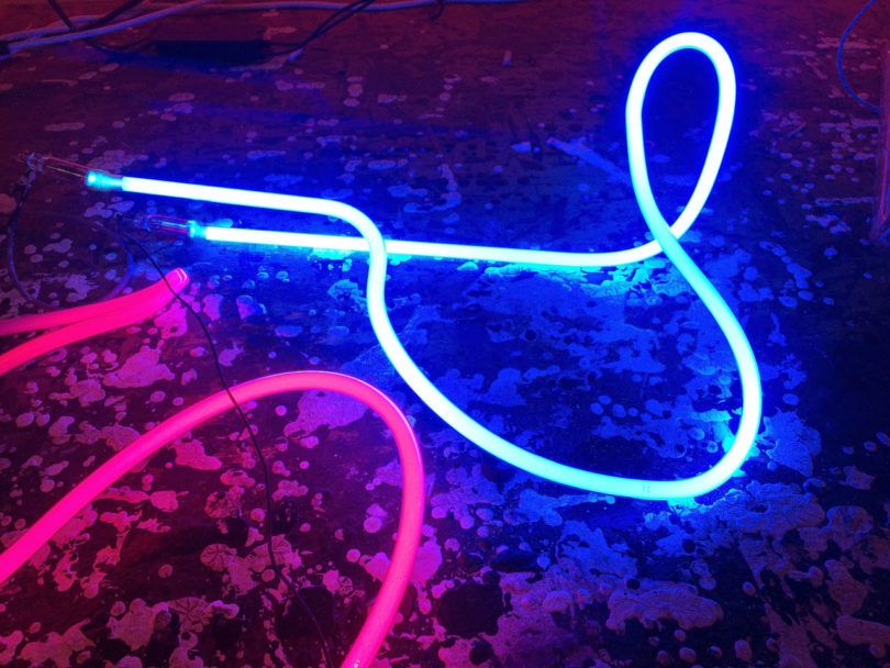Table Lamp with Neon Light 
