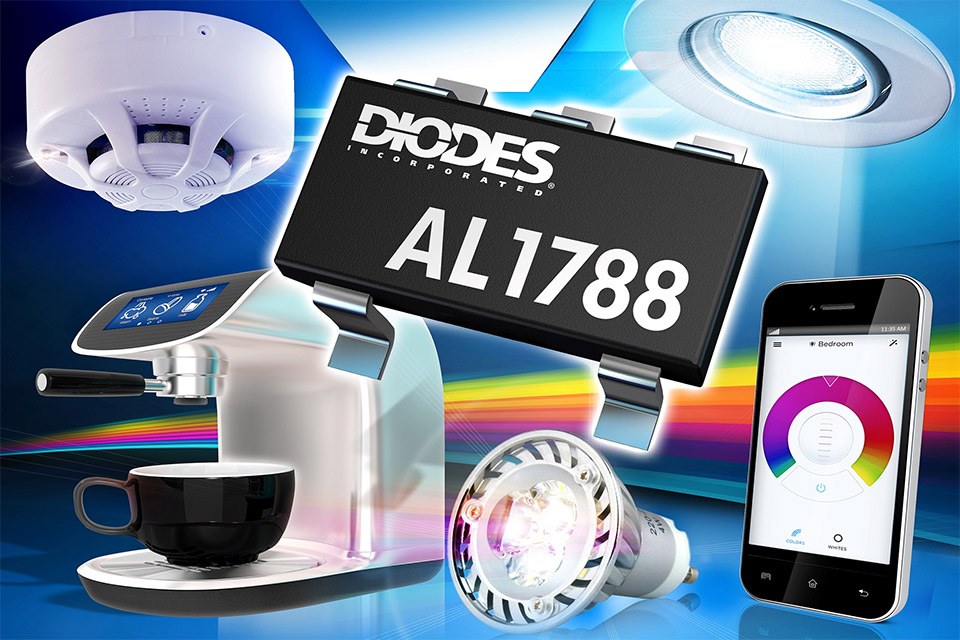 Diodes's New Offline Constant Voltage and PFC Controller for Connected LED Lighting