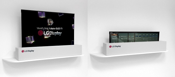LG Display Introduces Cutting-edge  Large UHD Rollable OLED Display at CES 2018