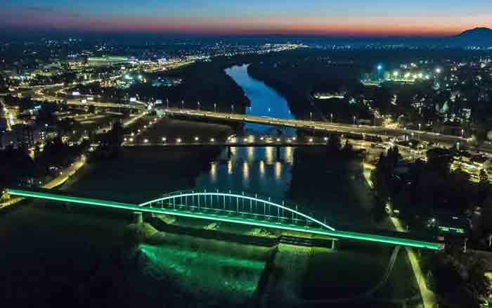 The Bridge Lighting Triggered by Trains
