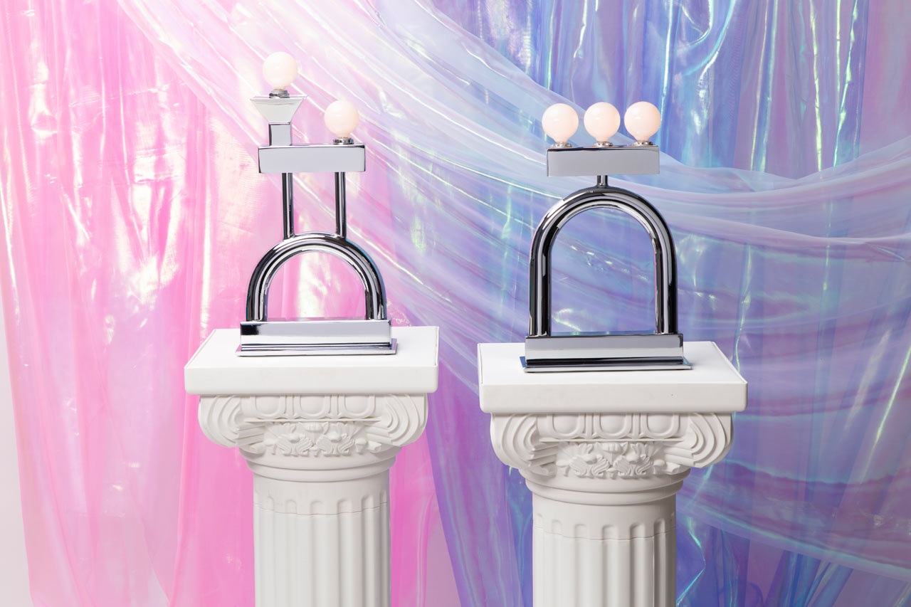 Another Human Debuts New Chrome Lamps with a Memphis Group Feel