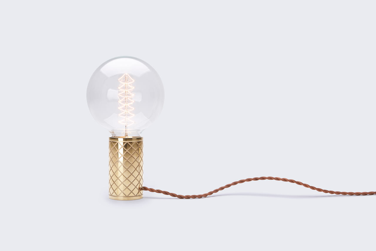 A Minimalist Lamp Inspired by a Bulb & Bicycle Grip