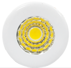 Circular miniature cow eye light (bake white)